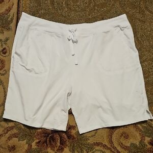 Athletic Works White Shorts with Drawstring